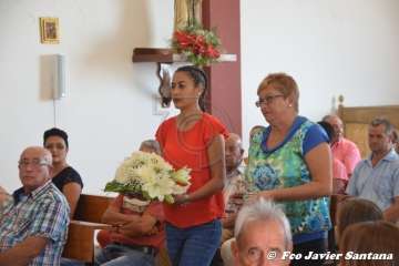 Misa y procesión religiosa en Cazadores  (Foto Francisco Javier Santana)